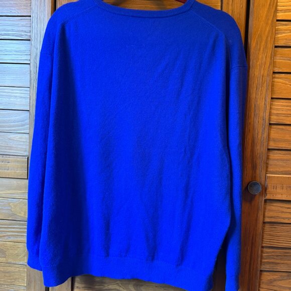 J. Crew Cobalt Blue Cashmere Sweater- Size L - like new! - Picture 3 of 5